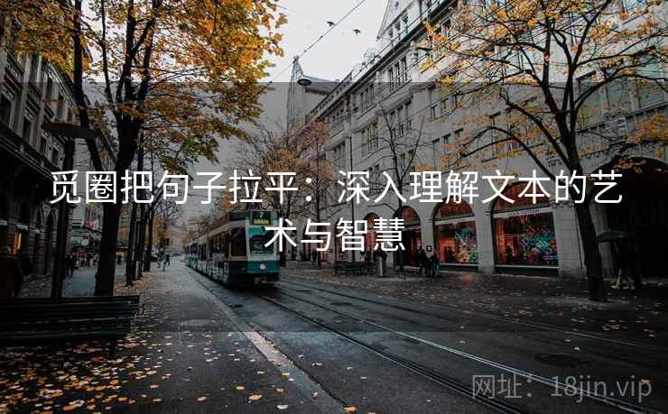 觅圈把句子拉平:深入理解文本的艺术与智慧 觅圈把句子拉平:深入理解文本的艺术与智慧